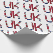 Vereinigtes Königreich Initial Union Jack Flag Col Geschenkpapier (Ecke)