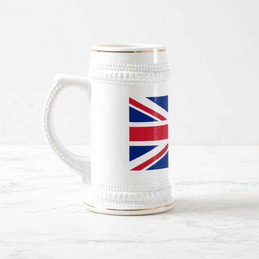 Vereinigtes Königreich Jack Flag Britische Kolonie Bierglas (Links)