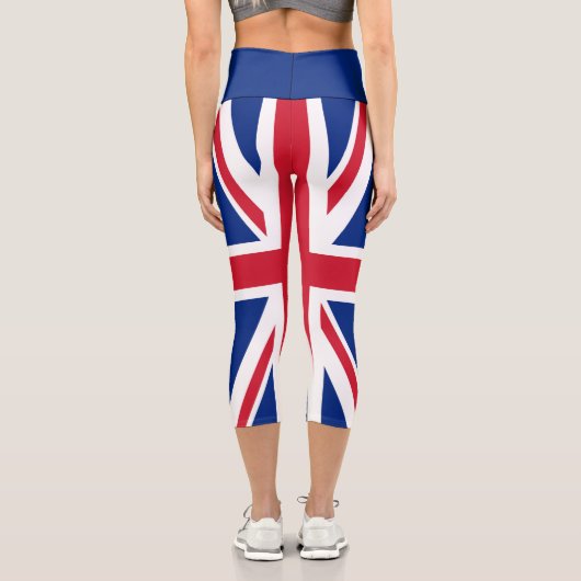 Vereinigtes Königreich Jack Flag Britische Kolonie Capri Leggings (Rückseite)