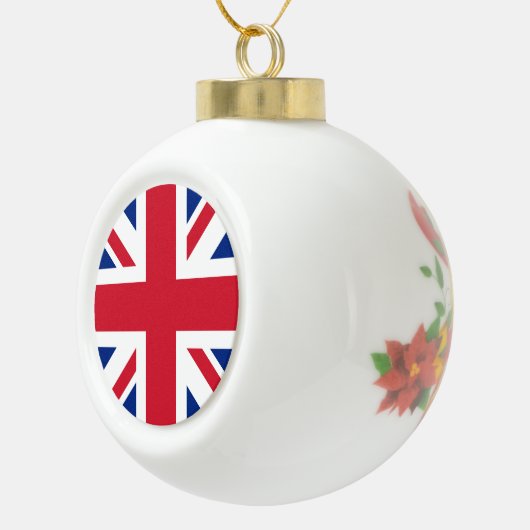 Vereinigtes Königreich Jack Flag Britische Kolonie Keramik Kugel-Ornament (Rechts)