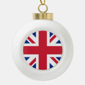 Vereinigtes Königreich Jack Flag Britische Kolonie Keramik Kugel-Ornament (Vorderseite)