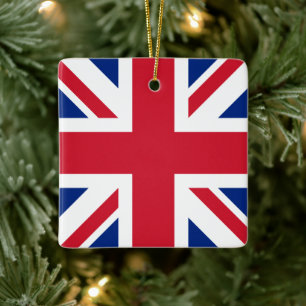 Vereinigtes Königreich Jack Flag Britische Kolonie Keramikornament