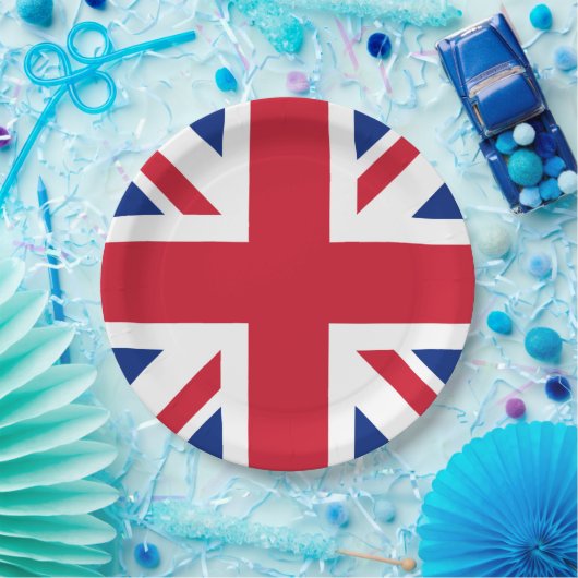 Vereinigtes Königreich Jack Flag Britische Kolonie Pappteller (Party)