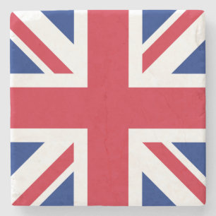 Vereinigtes Königreich Jack Flag Britische Kolonie Steinuntersetzer