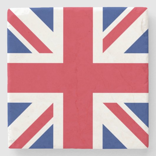 Vereinigtes Königreich Jack Flag Britische Kolonie Steinuntersetzer (Vorderseite)