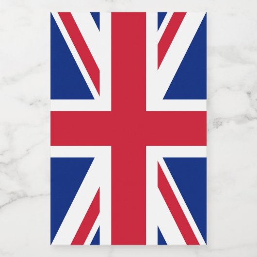 Vereinigtes Königreich Jack Flag Britische Kolonie Weinetikett (Einzelnes Label)