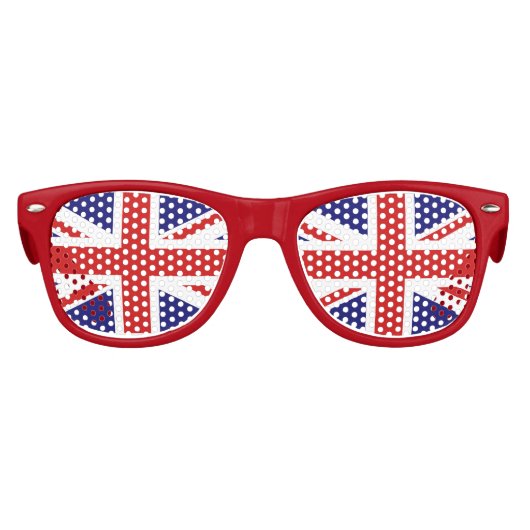 Vereinigtes Königreich Jack Flag Retro Kids Party Partybrille (Vorderseite)