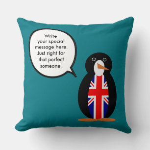 Vereinigtes Königreich Ms. Penguin spricht Kissen