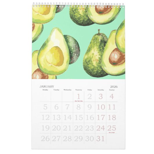 Vereinigtes Königreich | Obst und Gemüse - Mauer 2 Kalender (Jan 2026)