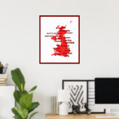Vereinigtes Königreich Poster (Heimbüro)