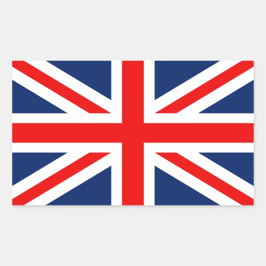 Vereinigtes Königreich Rechteckiger Aufkleber (Vorderseite)