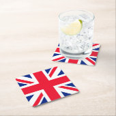 Vereinigtes Königreich Rechteckiger Pappuntersetzer (Vor Ort)