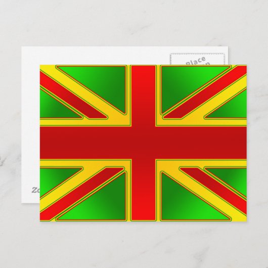 Vereinigtes Königreich Reggae Rasta Reggae Britisc Postkarte (Vorne/Hinten)