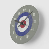 Vereinigtes Königreich roundel Runde Wanduhr (Winkel)