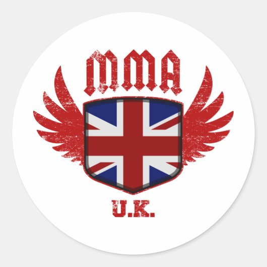 Vereinigtes Königreich Runder Aufkleber (Vorderseite)