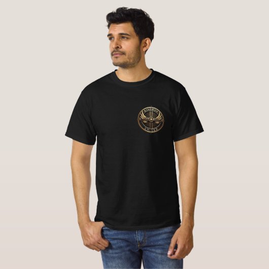 Vereinigtes Königreich - Schwarzer T - Shirt (Vorne ganz)