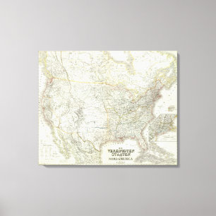 Vereinigtes Königreich Staaten von Nordamerika Leinwanddruck