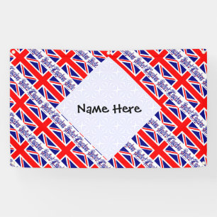 Vereinigtes Königreich UK-Flagge gekachelt persona Banner