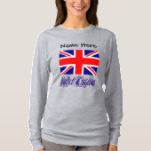 Vereinigtes Königreich und Britische Flagge Person T-Shirt (Vorderseite)