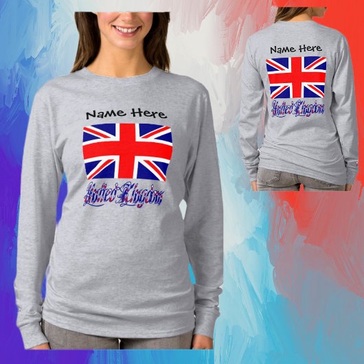 Vereinigtes Königreich und Britische Flagge Person T-Shirt