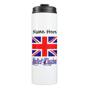 Vereinigtes Königreich und britische Flagge person Thermosbecher