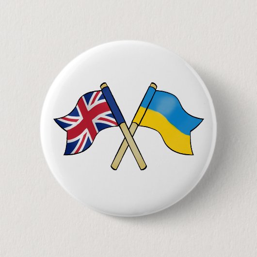 Vereinigtes Königreich und Ukraine Freundschaft Button (Vorderseite)