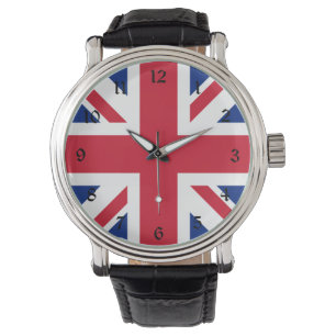 Vereinigtes Königreich Union Jack Flagge Britische Armbanduhr