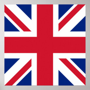Vereinigtes Königreich Union Jack Flagge Britische Poster
