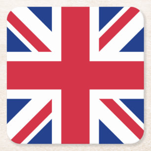 Vereinigtes Königreich Union Jack Flagge britische Rechteckiger Pappuntersetzer
