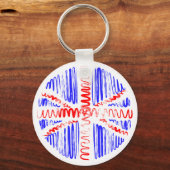 Vereinigtes Königreich: Weißer Schlüsselanhänger (Vorderseite)