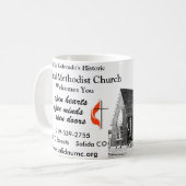 Vereinigtes Methodistenkirchen-Tasse Kaffeetasse (Vorderseite Links)