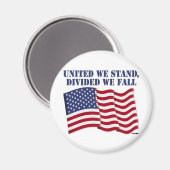 VEREINIGTES WIR STEHEN, ABGESCHLOSSEN, WIR FALLEN MAGNET (Vorderseite/Rückseite)