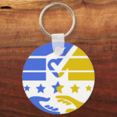 Vereinigung und Rhein: Eine Vision der Zusammenarb Schlüsselanhänger (Rückseite)