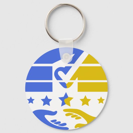 Vereinigung und Rhein: Eine Vision der Zusammenarb Schlüsselanhänger (Rückseite)