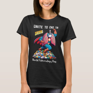 Vereinigung zur Beendigung des TB-2025-Welttuberku T-Shirt