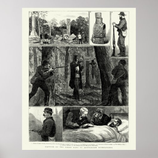 Vereinnahmung der Ned Kelly Gang Poster (Vorne)