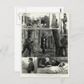 Vereinnahmung der Ned Kelly Gang Postkarte (Vorne/Hinten)