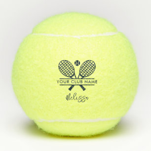 Vereinsname Tennis Team Schriftzug Personalisiert Tennisbälle