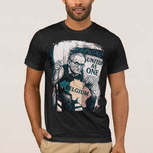 Vereint als Eins – Belgisches Vintage-Design T-Shirt