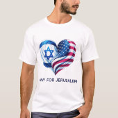 Vereint für Jerusalem - Beten für Jerusalem T-Shirt (Vorderseite)