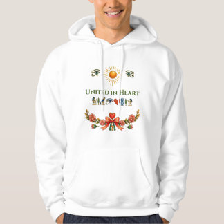 Vereint im Herzen: Altägyptische Hieroglyphen Hoodie