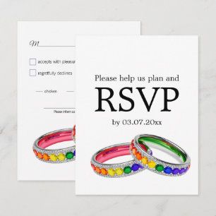 🌈 Vereint im Stolz – mit Ernährungsentscheidungen RSVP Karte