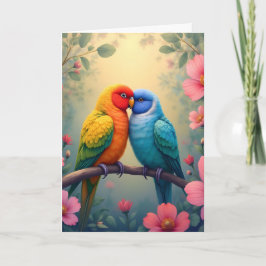 vereint in Liebe mit fröhlichen Herzen lgbtq Hochz Dankeskarte