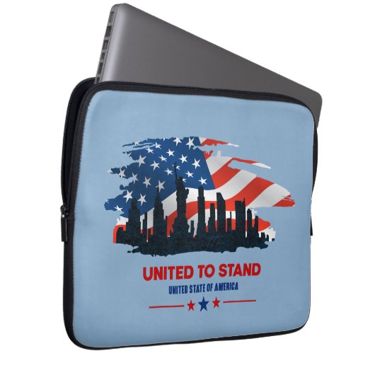 Vereint | Notebook-Sieb 13" Laptopschutzhülle (Vorne Rechts)