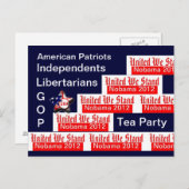 Vereint Postkarte (Vorne/Hinten)