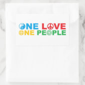 Vereint Rechteckiger Aufkleber (Tasche)