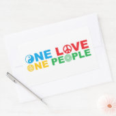 Vereint Rechteckiger Aufkleber (Umschlag)