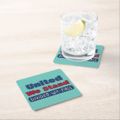 Vereint Rechteckiger Pappuntersetzer (Vor Ort)