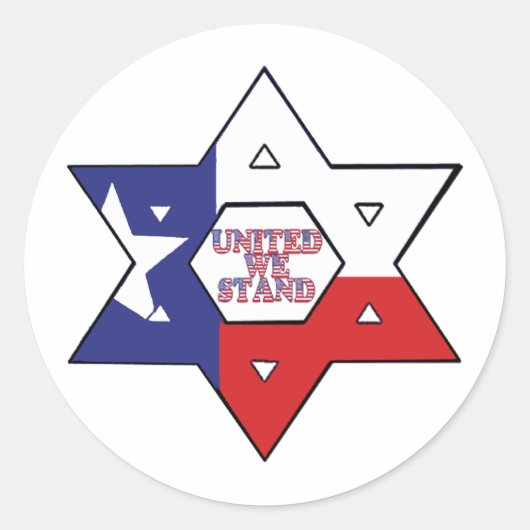 Vereint Runder Aufkleber (Vorderseite)