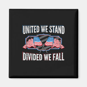 Vereint sind wir gespalten, wir fallen patriotisch magnet